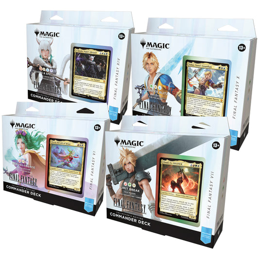 Magic - Final Fantasy - Box Commander Deck (4 Mazzi) - Collector's Edition - ENG