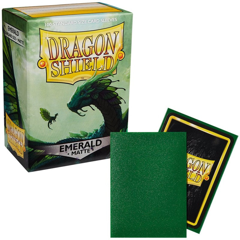 100 Dragon Shield Sleeves - Matte Emerald