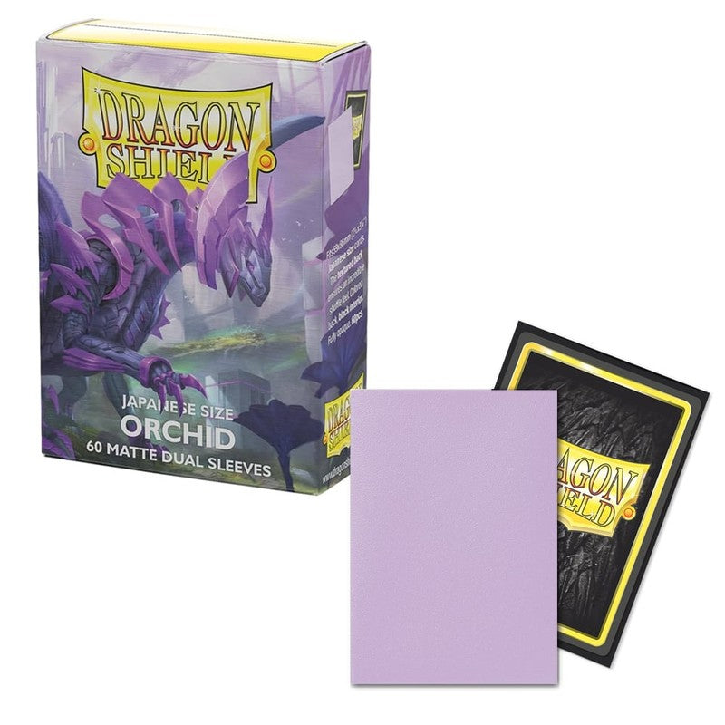60 Small Dragon Shield Sleeves - Dual Matte Orchid - Small Japanese Size