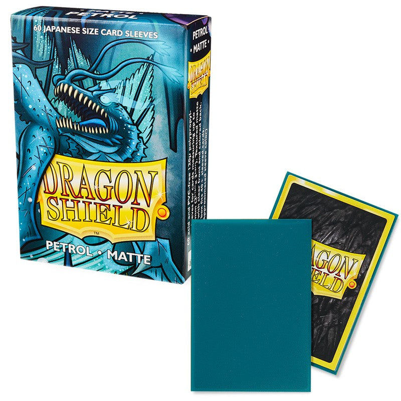 60 Small Dragon Shield Sleeves - Matte Petrol - Small Japanese Size