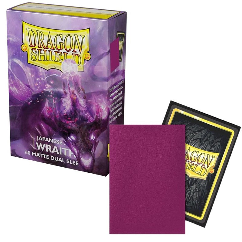 60 Small Dragon Shield Sleeves - Matte Dual Wraith - Small Japanese Size
