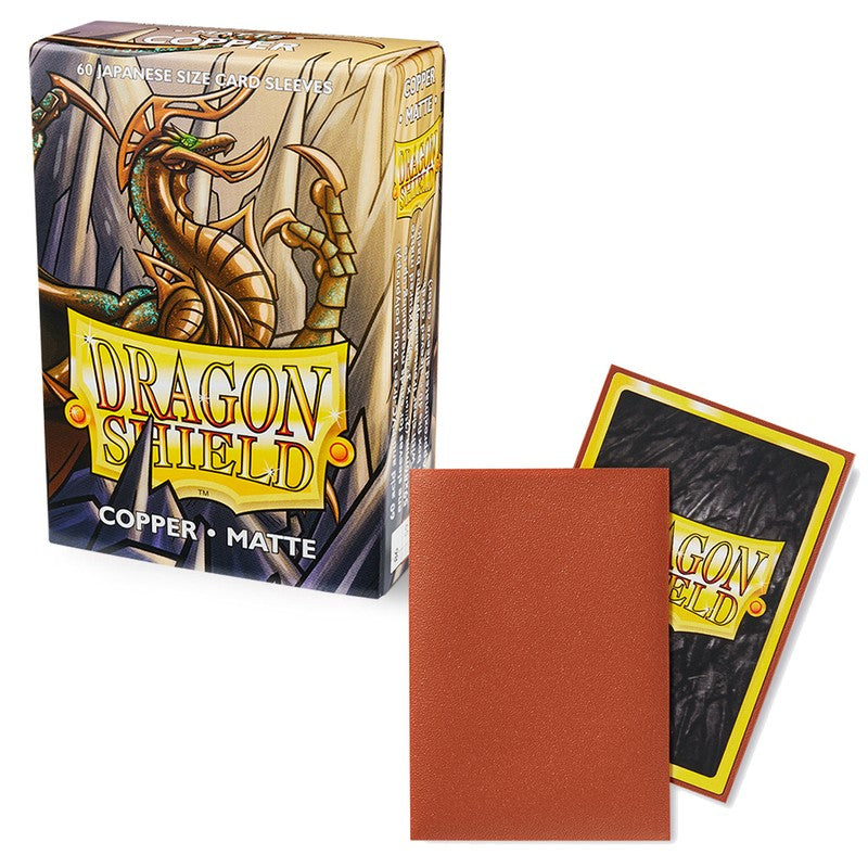 60 Small Dragon Shield Sleeves - Matte Copper - Small Japanese Size