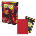 60 Small Dragon Shield Sleeves - Matte Ruby - Small Japanese Size