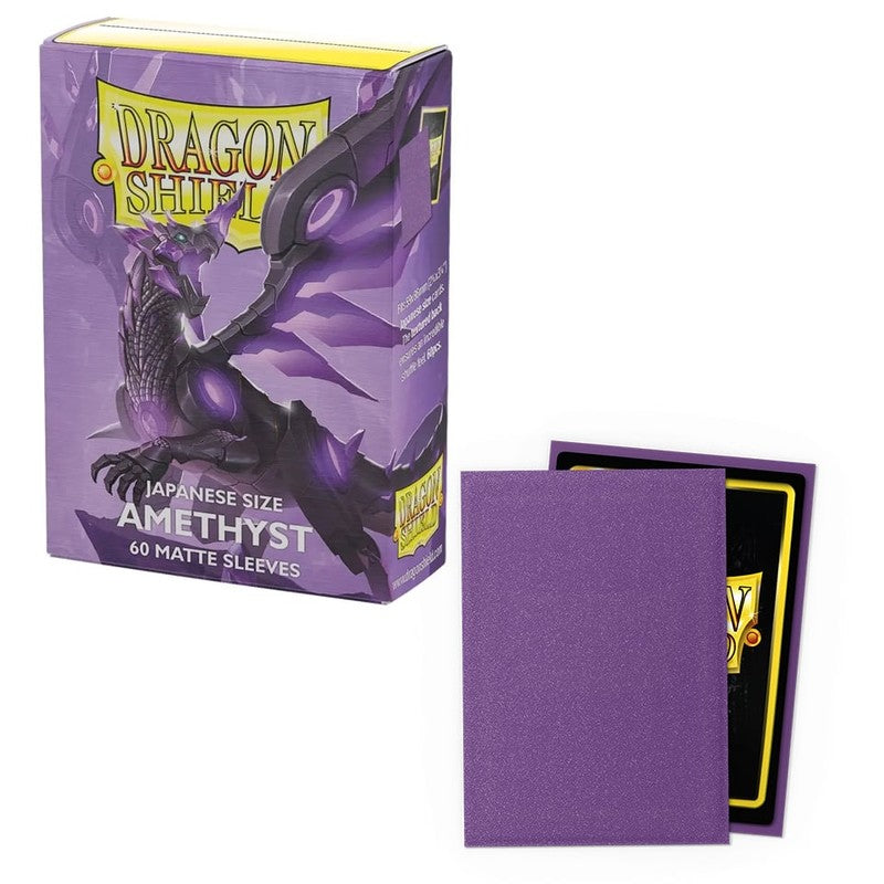 60 Small Dragon Shield Sleeves - Matte Amethyst - Small Japanese Size