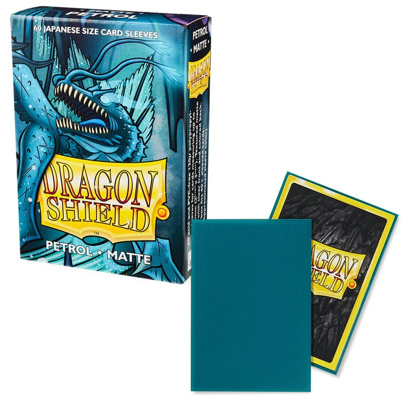 60 Small Dragon Shield Sleeves - Matte Petrol - Small Japanese Size