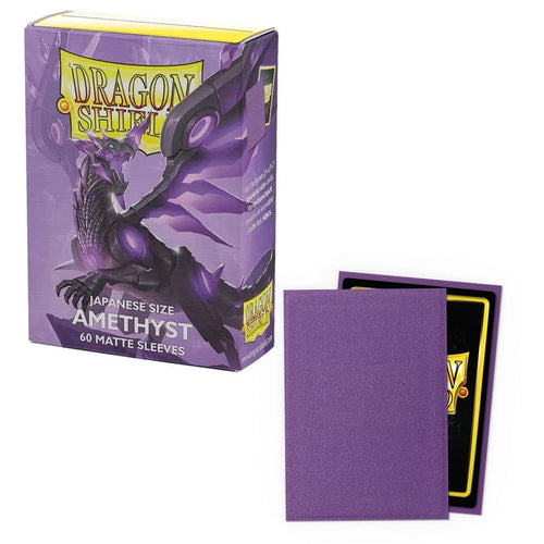 60 Small Dragon Shield Sleeves - Matte Amethyst - Small Japanese Size