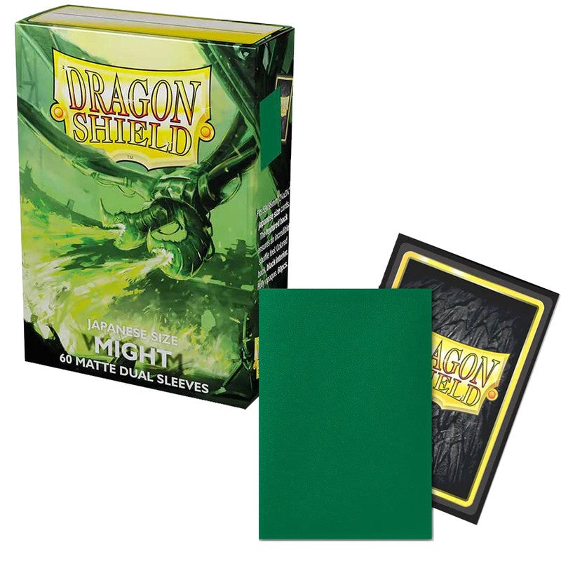 60 Small Dragon Shield Sleeves - Matte Dual Might - Small Japanese Size