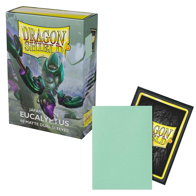 60 Small Dragon Shield Sleeves - Dual Matte Eucalyptus - Small Japanese Size