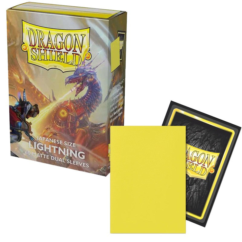 60 Small Dragon Shield Sleeves - Dual Matte Lightning - Small Japanese Size