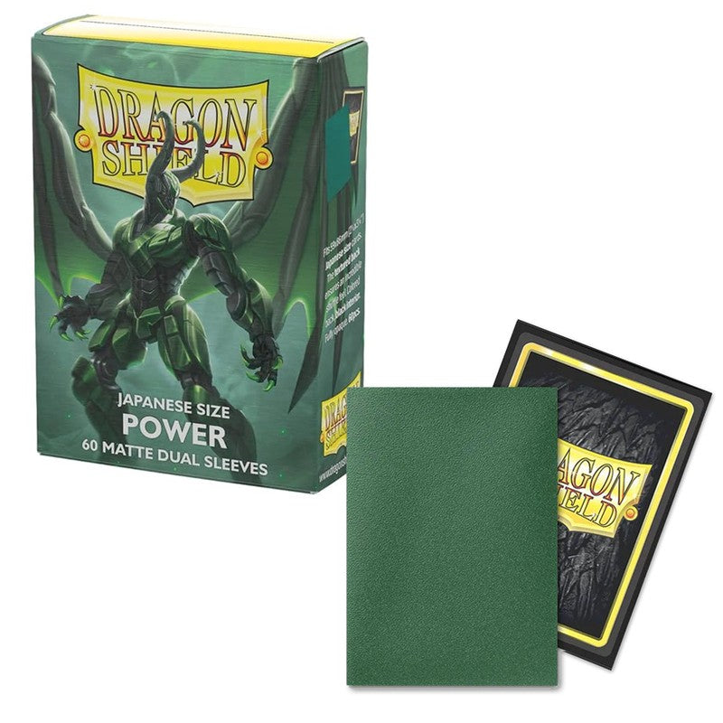 60 Small Dragon Shield Sleeves - Matte Dual Power - Small Japanese Size