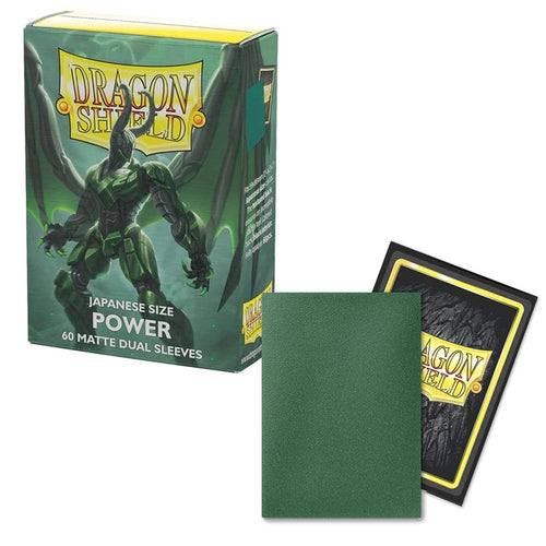 60 Small Dragon Shield Sleeves - Matte Dual Power - Small Japanese Size