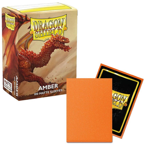 100 Dragon Shield Sleeves - Matte Amber