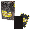 60 Small Dragon Shield Sleeves - Matte Black - Small Japanese Size